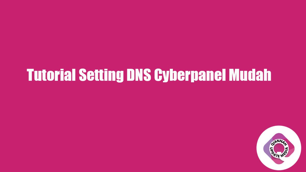 Tutorial Setting DNS Cyberpanel Mudah