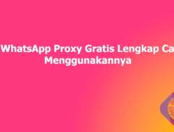 4 WhatsApp Proxy Gratis Terbaru Lengkap Cara Menggunakannya