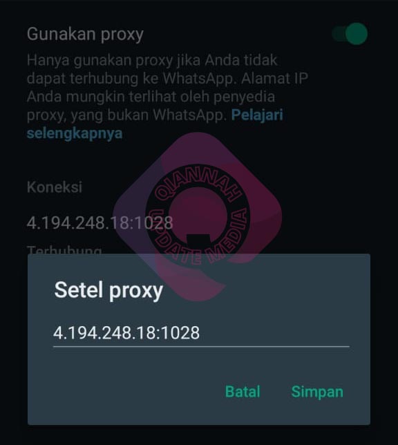 cara setting watsapp proxy gratis 1