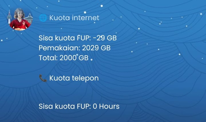 batas kuota FUP indihome 200Mbps